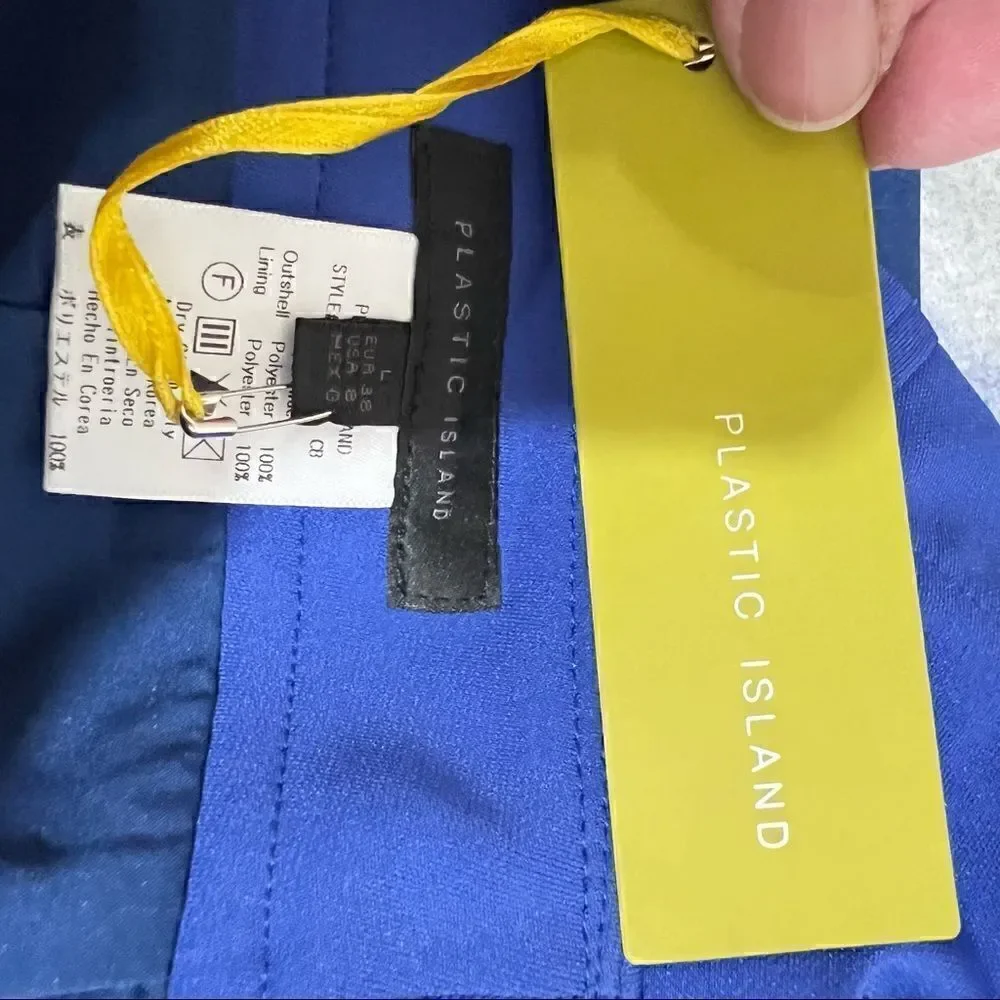Plastic Island Royal Blue/violet mini skirt Brand New!